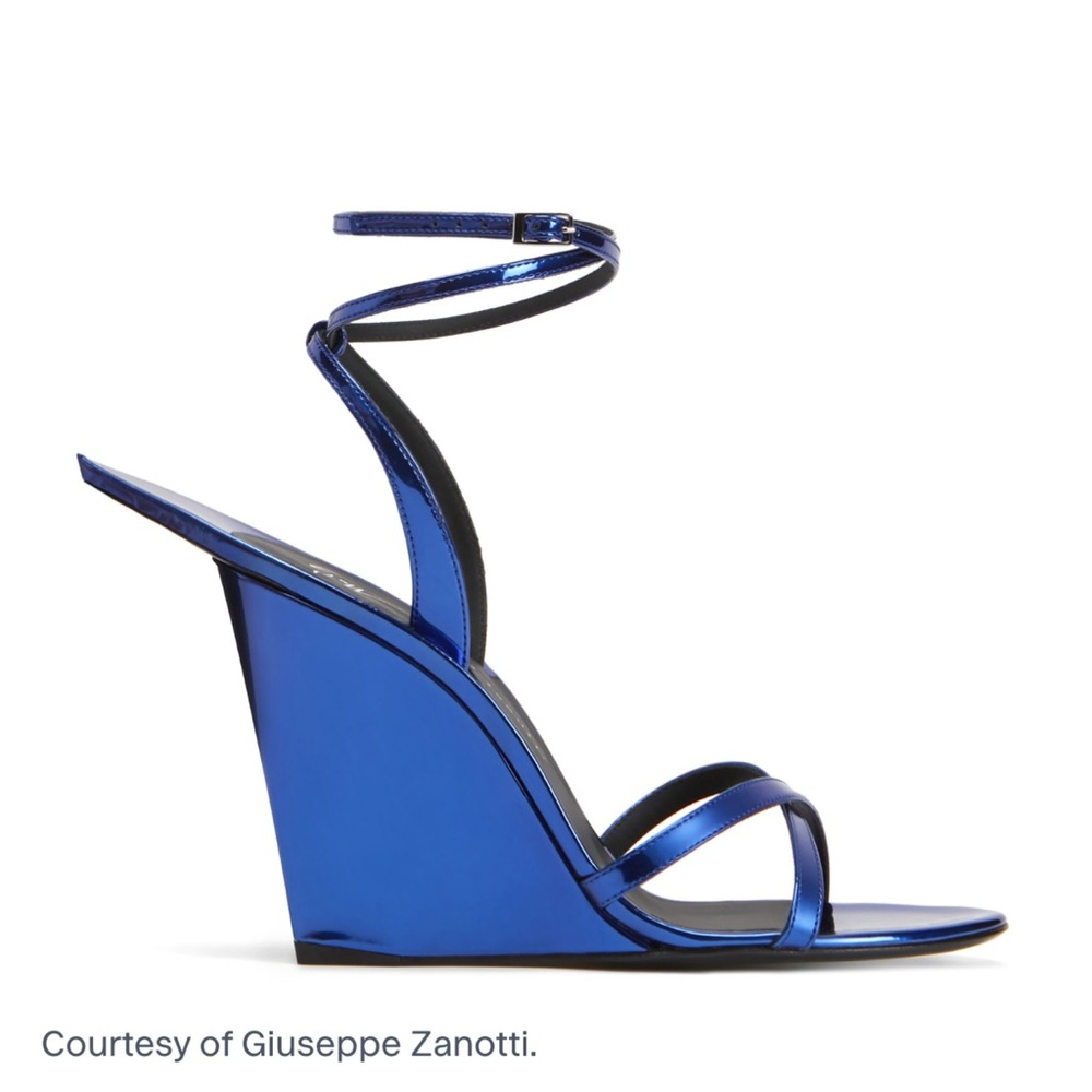 Blue heels wedge